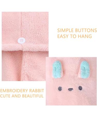 Super Absorbent Microfiber Hair Towels 2-Pack - Pink & Grey | Quick Drying Hair Turban Wrap for Women and Girls - Buy Online on GoSupps.com