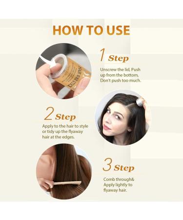 Buy Hair Wax Stick for Women | Non-Greasy Flyaway Control & Frizz Styling Cream | 2.7Oz (3Pc) - Perfect Hold for Every Look - Buy Online on GoSupps.com