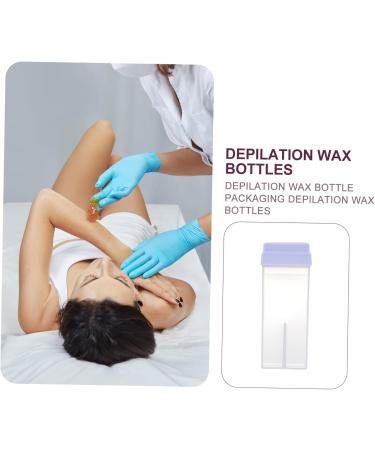 Beavorty 2-Piece Hair Removal Wax Bottles - Plastic Drum Spender Container for Cosmetics & Depilatory Wax - Buy Online on GoSupps.com