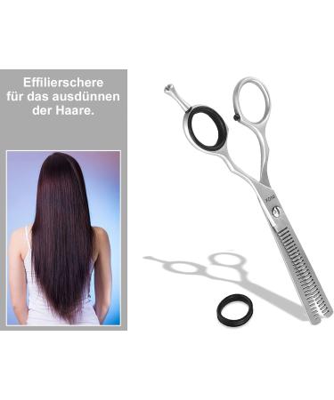 Professional Hair Scissors - Stainless Steel Hairdressing & Effilier Scissors (6.5 inches) for Perfect Haircuts - Rust-Free & Sharp Edge - Buy Online on GoSupps.com