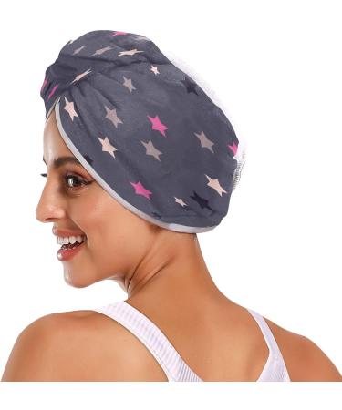 Doodle Star Dry Hair Cap Set - 2 Piece Quick Drying Towel & Button Headband | Super Absorbent & Comfortable for Fast Hair Drying - Buy Online on GoSupps.com