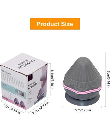 Zsmjaer Trigger Point Presser Massager - Fascia Ball with Suction Cups for Muscle Pain Relief | Back Neck Arms & Shoulders Massage Device (Pink) - International Shipping Available - Buy Online on GoSupps.com