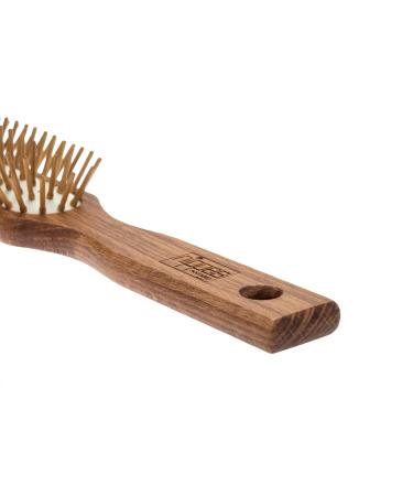 Nippes Solingen Antistatic Hair Brush - 5-Row Waxed Beech Handle | Stimulates Blood Circulation & Gentle Hair Care - International Shipping Available - Buy Online on GoSupps.com