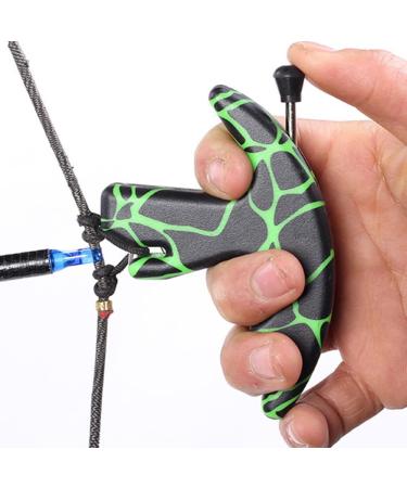 LIZHOUMIL 3 Finger Thumb Bow Release | Compound & Recurve Bow Release Aid | Replaceable Trigger Caliper Grip - Black - Buy Online on GoSupps.com