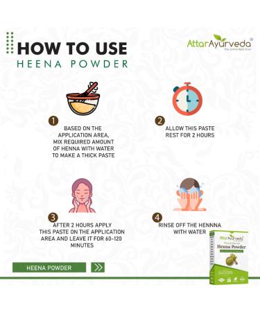 Buy Attar Ayurveda Natural Henna Powder for Hair Color & Growth - 100% Natural No Chemicals 200GM - Reduce Hair Fall - Buy Online on GoSupps.com