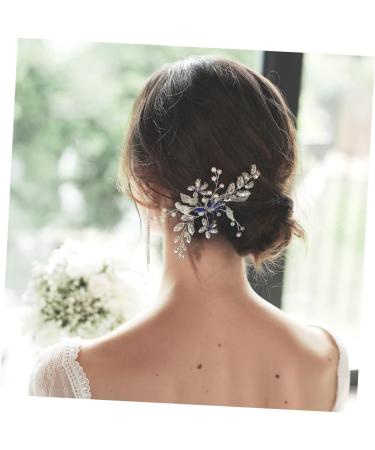 MAGICLULU Artificial Pearl Headdress Rhinestone Hair Accessories Elegant Photo Props Flower Design Hair Comb Bridal Hair Decoration - Buy Online on GoSupps.com