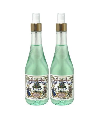 Murray & Lanman Florida Water Cologne Spray 12oz (Pack of 2) Light floral scent with lemon overtones 12 Fl Oz (Pack of 2)
