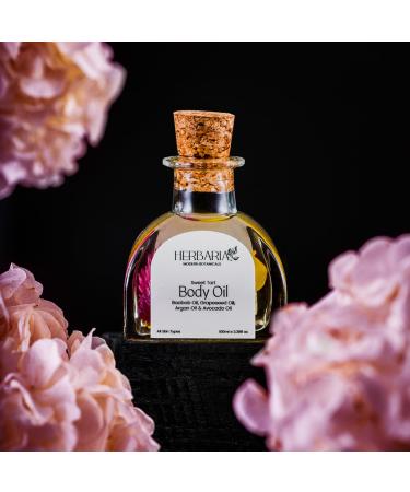 Herbaria Sweet Tart Body Oil 100ml | 100% Sustainable & Vegan Luxury | Grapeseed Pomegranate Avocado Argan & Baobab Oils - All Season Care - Buy Online on GoSupps.com