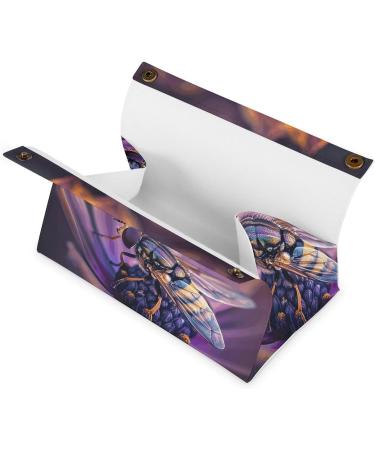 Tissue Box Cover Tissue Box Holder Fly on Petals Print Tissue Holder Travel Tissue Packs Facial Paper Holder Decorative Holder - Buy Online on GoSupps.com