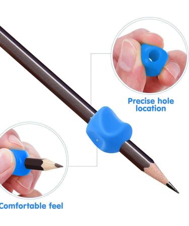Ingjia 10-Piece Ergonomic Silicone Pencil Holders for Kids | Multi-Colored Writing Aid for Left & Right-Handed Children - Buy Online on GoSupps.com