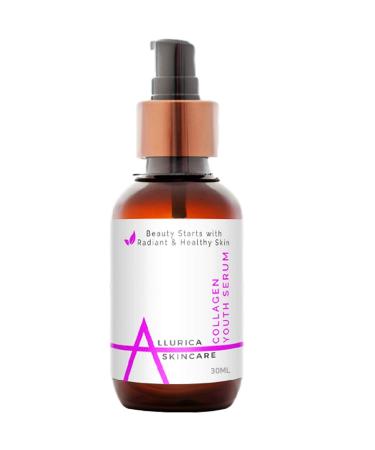 Allurica Collagen Serum for Face  Collagen Peptide & Vitamin C  Anti-Aging Collagen Booster Face Serum to Reduce Wrinkles