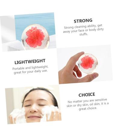 Healeved Transparent Soap Flower Essential Soap Acid Soap Women Washing Soap Facial Cleaning Soap Bathing Soap Scented Soap Scented Hand Soap Cleansing Soap Essence Etc. - Buy Online on GoSupps.com