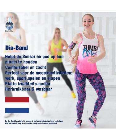 Dia Band - Lace Glucose Sensor Protective Bracelet for Freestyle Libre Medtronic Dexcom & Omnipod | Comfortable & Reusable - Size L (29-32 cm) - Buy Online on GoSupps.com