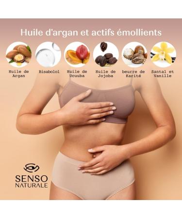 SENSO NATURALE ARGAN Solid Body Oil - elastic moisturizing cream for firm skin - prevents loss of tone and stretch marks - Vitamin E - Vegan - equivalent to 500 ml of liquid - Buy Online on GoSupps.com