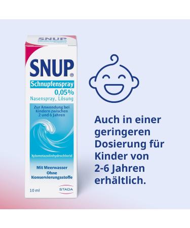 Snup Runny Nose Spray 0.1% - Sea Water Nasal Spray for Nasal Mucosa Swelling - 15ml (1 Pack) - International Shipping - Buy Online on GoSupps.com