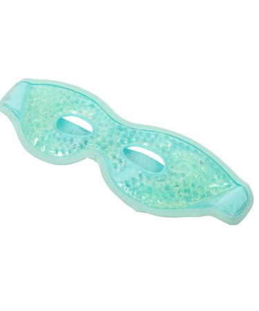 minkissy Gel Cooling Mask Eye with Eye Holes Cooling Eye Mask Reusable Hot/Cold Gel Eye Masks Cold Eye Compress Mask Light Green