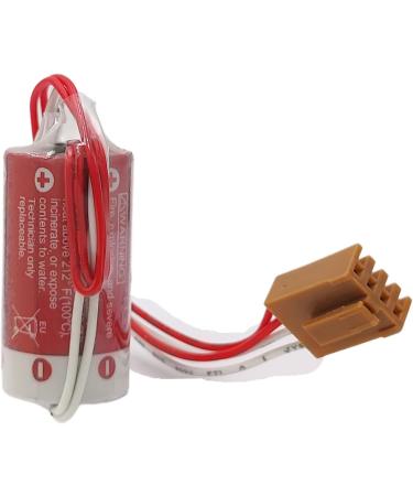 Buy 2-Pack ER17/33 PLC Battery with JAE 2.5mm Plug - Compatible with 3G2A9-BAT08 & C500-BAT08 | 1600mAh 3.6V | International Shipping - Buy Online on GoSupps.com