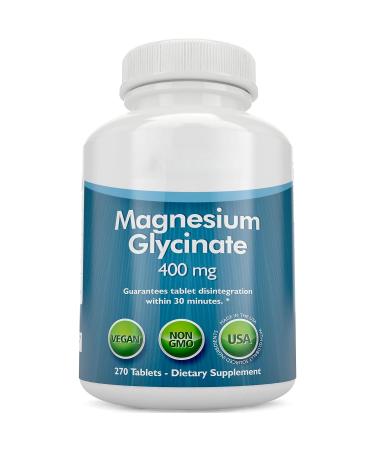 Sleep stress and cramp relief high absorption vegan magnesium glycinate
