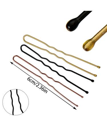 50pcs U-Brown Metal Hairpins & Bobby Pins - Ideal Hair Accessories for All Hair Types - Buy Online on GoSupps.com