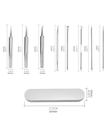 Schwarzkopf Acne Pin Set - 8-Part Stainless Steel Clips for Beauty Salon & Home Use - 1 Pack Silver - Buy Online on GoSupps.com