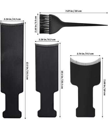 3 Color for Hair Salon Hair Color Brush Tint Comb for Hair Tools Hair Dye Paddle Highlighting Board Hair Dye Board and Brush T Tool Coloring Board Highlighter Toning - Buy Online on GoSupps.com