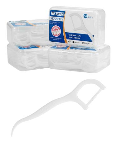 Netonda 200 PCS Dental Side for Sensible Gums Dental Insult The Gentle For the Thorough Tooth Clasp Dental Rooms Dental Fluffzen Fluff-Tahnband for Pain-sensitive teeth