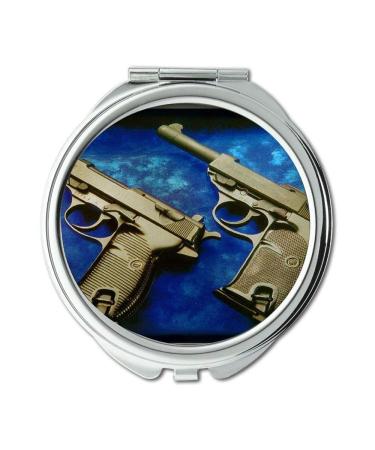YENDOSTEEN Mirror makeup mirror pistol pete Round Mirror new gun pocket mirror portable mirror