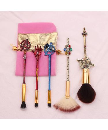 5-Part Classic Film Makeup Brush Set | Essential Brushes for Beginners & Artists | Perfect for Foundation Powder & Eyeshadow - Buy Online on GoSupps.com