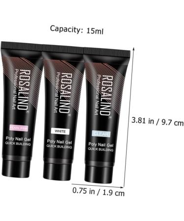 18 Pieces Nail Gel Nail Accessories Nail Extension Gel Nail Polish Clear Nail Polish Nail Art Design Accessories Manicure Gel Colour Nail Polish Glue Extension Glue - Buy Online on GoSupps.com