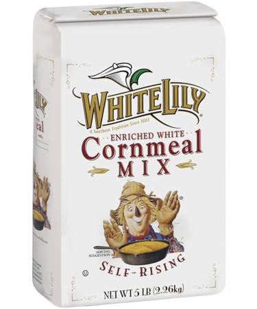 White Lily Enriched Self-Rising Cornmeal Mix 5 lb Bag (Pack of 2) - By The Cup Swivel Spoons Included - Buy Online on GoSupps.com