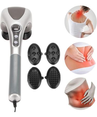 Handheld Back Massager - Comfortable Double Knot Shiatsu Massager for Deep Tissue Relief at Home - Ideal for Shoulders Legs Feet & Muscles - Buy Online on GoSupps.com