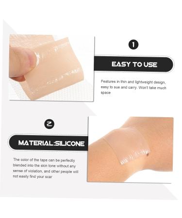 DOITOOL Silicone Scar Tape - 3 Rolls Adhesive Wound Dressings - 33x5.5cm - Household Silica Gel Dressing Stickers - Buy Online on GoSupps.com