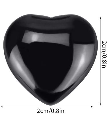 Marrywindix 15-Pack 0.8 Black Obsidian Heart Worry Stone Set - Healing Crystal for Chakra Balancing & Reiki - Buy Online on GoSupps.com