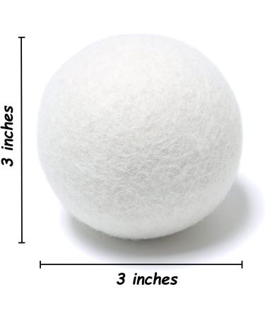 Hoappa 4Pcs 3 inches Wool Dryer Balls and 2 Pack Mesh Laundry Bags in 2 Sizes ( 12 x 16 inches 16 x 20 inches ) - Buy Online on GoSupps.com