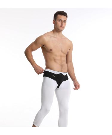 Inguinal Hernia Support Belt Truss for Men and Women - L/XL Size 44-55 Hip - Lower Hernia Support - Post-Surgical Girdle - Buy Online on GoSupps.com
