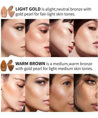 Pakivs Highlighter Liquid Foundation Face Waterproof Long Lasting Face Contour Stick Illuminator Makeup Create a Light and Natural Contour Makeup (Warm Brown) - Buy Online on GoSupps.com