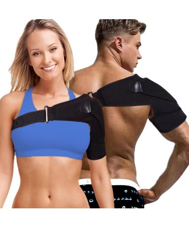 Shoulder Brace Adjustable Compression Shoulder Brace for Men and Women with Compression Pad Support Left and Right Shoulder Old Version