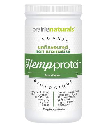 Prairie Naturals Organic Raw Hemp Protein Natural 14 Ounce