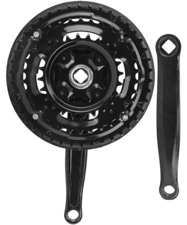 High Carbon Steel Bike Crankset 24-34-42T with Chains Cover for Mountain Bike - 42/34/24 Crankset - Buy Online on GoSupps.com