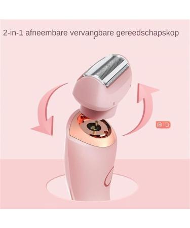 Bikini Trimmer Painless Hair Remover for WomenWet & Shavers for Women 2 in 1 Travel Arm Hair Trimmer for Women for Eyebrows Lips Face Legs Body Pink - Buy Online on GoSupps.com
