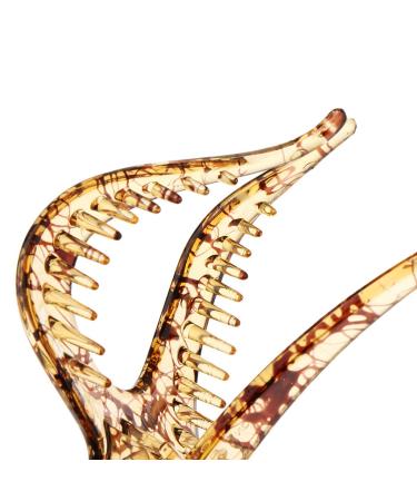 Fenteer Large Dark Brown Hair Clip - Hair Claw Clamp & Grip for Ponytails | International Shipping Available - Buy Online on GoSupps.com