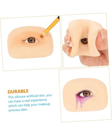 Housoutil 2pcs Make Makeup Washable Simulated Eye Skin Tool Mold Flexible Reusable Fake Blank Left Silicone - Buy Online on GoSupps.com