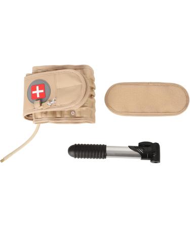 Shanrya Inflatable Lumbar Traction Belt - Adjustable Decompression Back Support | Strong Comfortable & Ideal for Everyday Use - Khaki - Buy Online on GoSupps.com