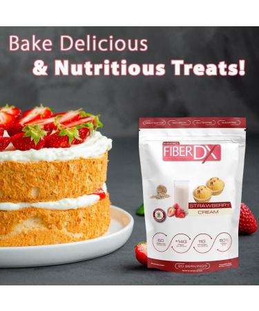 BarnDad FiberDX Strawberry Cream 600g - Natural Sweetened Fiber Supplement - Buy Online on GoSupps.com