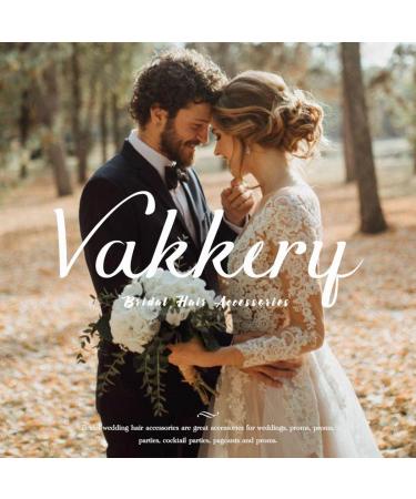 Vakkery Bride Wedding Hair Comb Silver Crystal Bridal Hair Accessories Rhinestone Prom Hair Pieces for Women and Girls - Buy Online on GoSupps.com