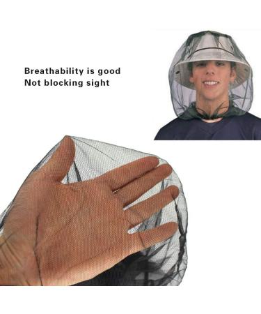 4 Pack Premium Mosquito Head Net Mesh Hat Face Netting Lightweight Durable Protective Cover Fly Insects Bugs Preventing for Camping Hiking Fishing Outdoor Activity - Buy Online on GoSupps.com