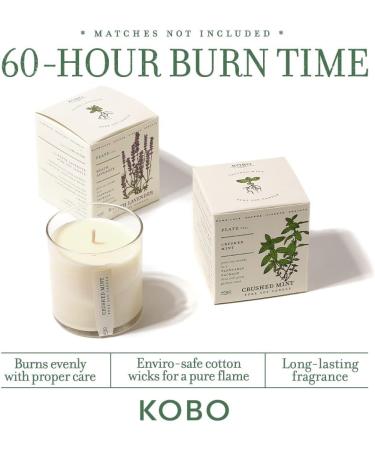 KOBO Somerset Thyme Candle - 100% Pure Soy Wax 60 Hour Burn Plantable Box | Hand-Poured in USA | Eco-Friendly Scented Candle for Home - Buy Online on GoSupps.com