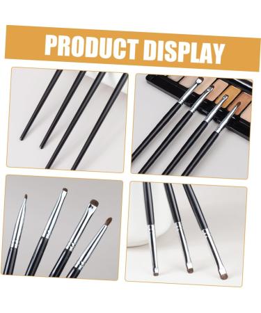 VINTORKY 4pcs Horse Hair Make up Eyeliner Brush Eye Makeup Kit Wooden Handle - Buy Online on GoSupps.com