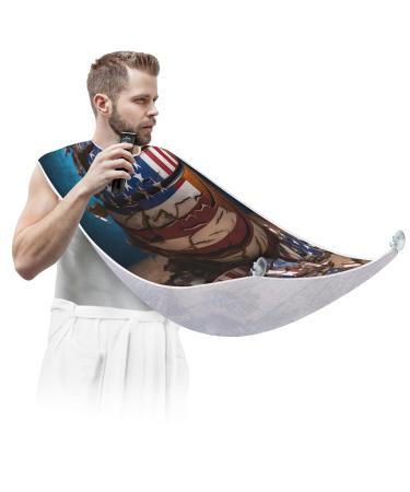 Sports Balls Beard Bib Apron Beard Hair Catcher for Men Shaving Fathers Day Anniversary Christmas Gifts for Dad Husband Beard Bib with 2 Suction Cups