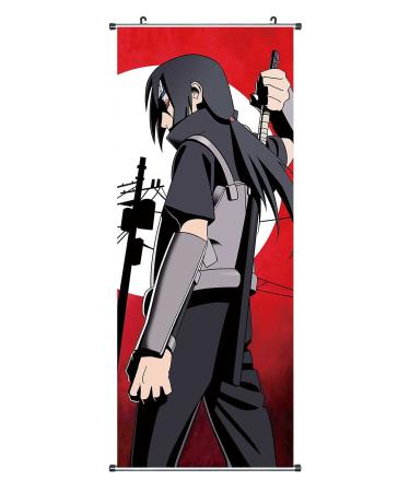 CosplayStudio Large Naruto Roll Picture / Kakemono Fabric Poster 100 x 40 cm Motif: Itachi Uchiha Sunrise.